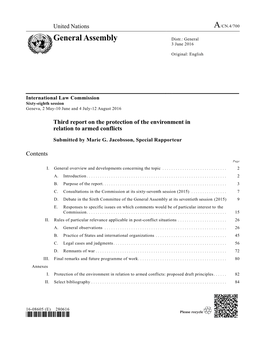 General Assembly Distr.: General 3 June 2016