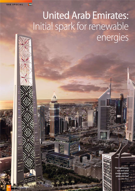 United Arab Emirates: Initial Spark for Renewable Energies
