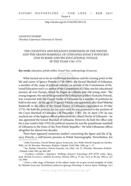 22 Adam Kucharski [712] Foreign Journeys, Which Constitute an Absorbing Subject for Research Analysis, Have Not Been Explored Yet