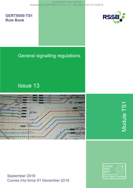 General Signalling Regulations