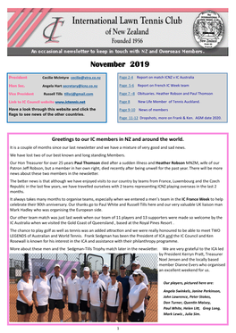 IC NZ November Newsletter