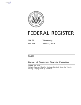 Bureau of Consumer Financial Protection