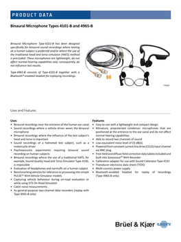 Binaural Microphone Types 4101-B and 4965-B (Bp2562)