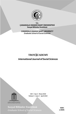 ACADEMY TROY International Journal of Social Sciences