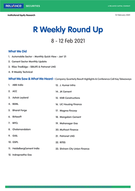 R Weekly Round up 8 - 12 Feb 2021