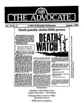Advocate-Vol 10-No 5-Entire Issue (8-1988)