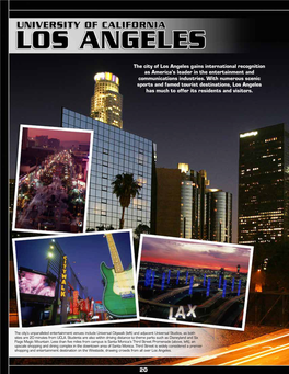 The City of Los Angeles Gains International Recognition As America’S Leader in the Entertainment and Communications Industries