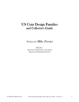 US Coin Design Families – Mike Forster