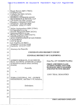 Morales V. Terra Universal Inc