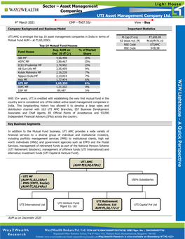 UTI Asset Management Company Ltd