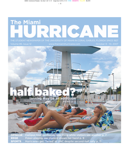 10, 2007 the Miami Hurricane News 1