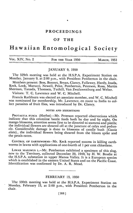 Hawaiian Entomological Society