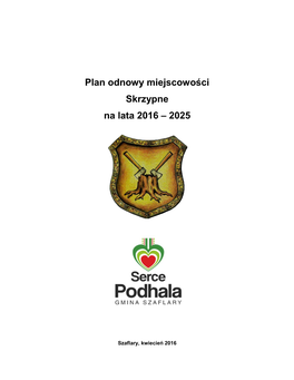 Plan Odnowy Miejscowości Skrzypne Na Lata 2016 – 2025