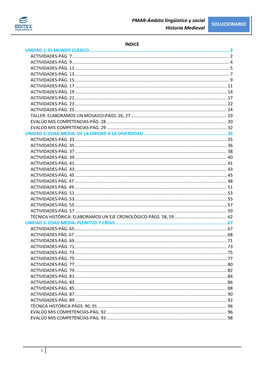 PMAR-Ámbito Lingüístico Y Social Historia Medieval SOLUCIONARIO