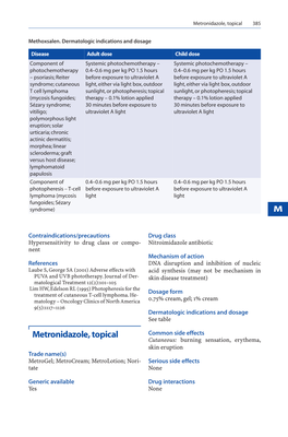 Metronidazole, Topical 385