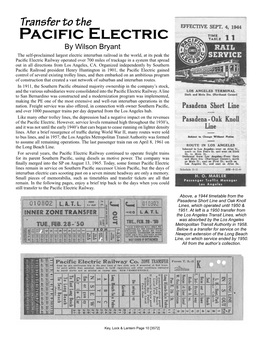 Pacific Electric Railway Operated Over 700 Miles of Trackage in a System That Spread out in All Directions from Los Angeles, CA