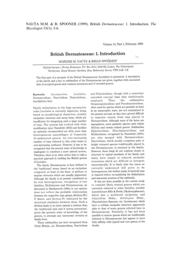 NAUTA MM & B. SPOONER (1999). British Dermateaceae