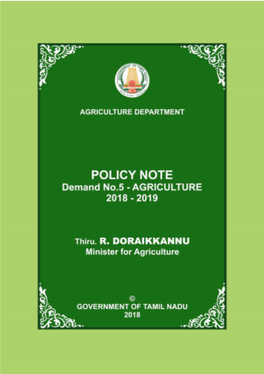 Policy Note 2018-2019 INDEX
