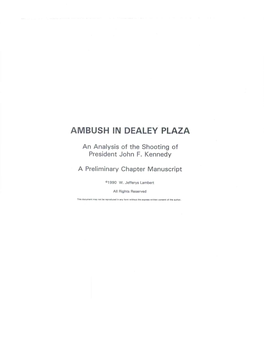 Ambush in Dealey Plaza