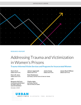 Addressing Trauma and Victimization in Women's Prisons