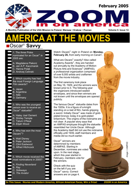 AMERICA at the MOVIES Oscar® Savvy
