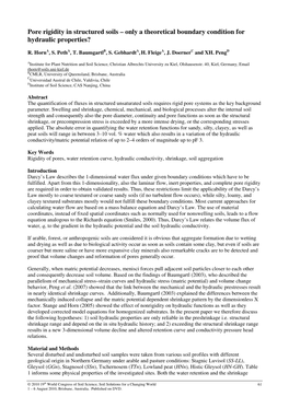 Pore Rigidity in Structured Soils – Only a Theoretical Boundary Condition for Hydraulic Properties?