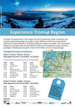 Experience Tromsø Region