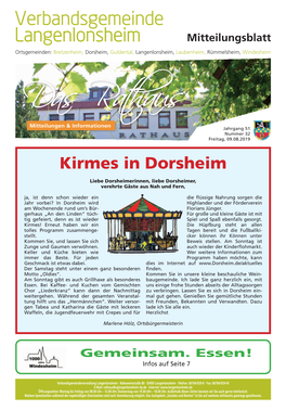 Kirmes in Dorsheim