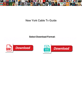 New York Cable Tv Guide