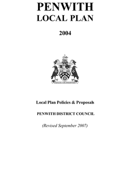 Penwith Local Plan Policies & Proposals