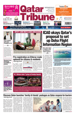 ICAO Okays Qatar's Proposal to Set up Doha Flight Information Region