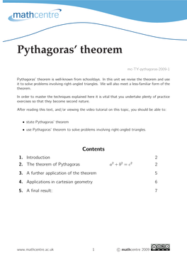 Pythagoras' Theorem