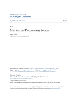 Map Key and Documentary Sources Imtiaz Habib Old Dominion University, Ihabib@Odu.Edu