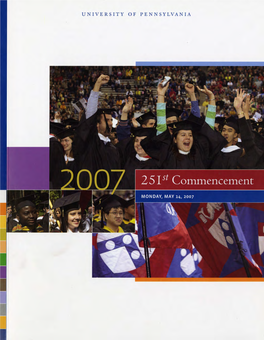 Commencement-Program-2007.Pdf
