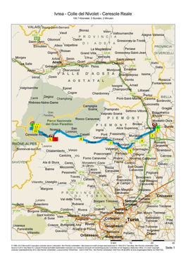 Ivrea - Colle Del Nivolet - Ceresole Reale 106.7 Kilometer; 3 Stunden, 2 Minuten