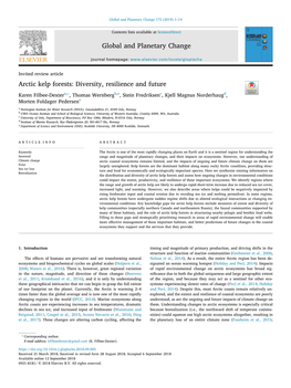 Arctic Kelp Forests Diversity, Resilience and Future