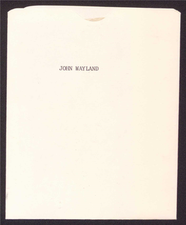 Wayland, John Terrill