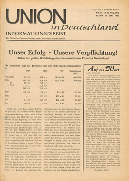 UID Jg. 11 1957 Nr. 38, Union in Deutschland