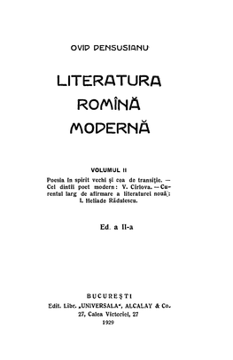 LITERATURA Romina MOPERNA