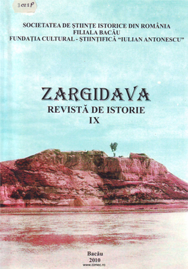Zargidava. Revistă De Istorie”, VII/2008, Bacău, P