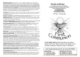 Parish Newsletter