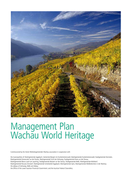 Management Plan Wachau World Heritage