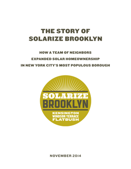 The Story of Solarize Brooklyn