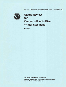 For Oregon's Illinois River Winter Steelhead