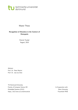 Master Thesis