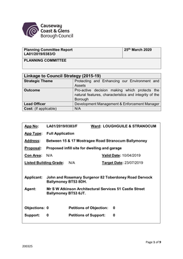 Linkage to Council Strategy