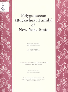 Polygonaceae (Buckwheat Family) of New York State