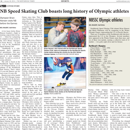 NB Speed Skating Club Boasts Long History of Olympic Athletes