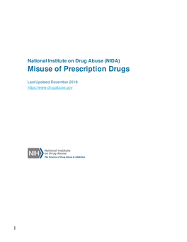 Misuse of Prescription Drugs