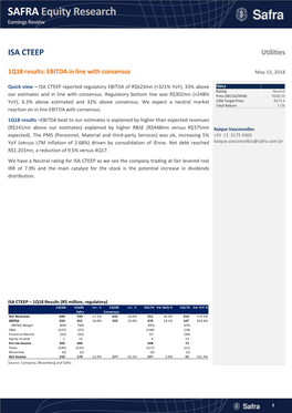SAFRA Equity Research Earnings Review